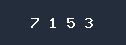 Security code image containing four digits